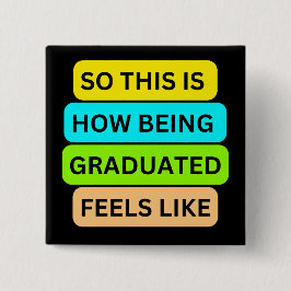 Svart kvadratknapp SO_DENTA_IS_HOW_BEING_STUDENT Knapp