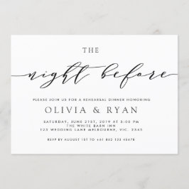 Svart kvällen före inbjudan