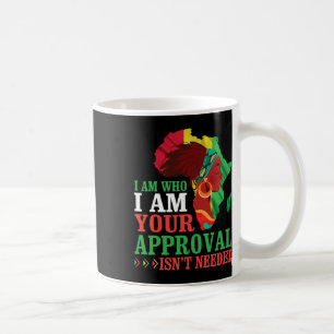 Svart kvinna afrikansk jag är den jag är din gilla kaffemugg