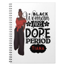 Svart kvinna är Dope Melanin Girl
