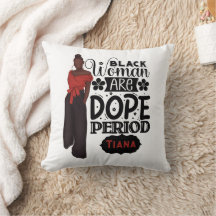 Svart kvinna är Dope Melanin Girl