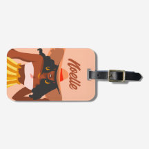 Svart kvinna, Big Hat, Vacation Vibes