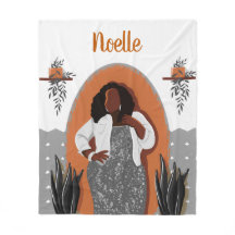 Svart kvinna, hushåll, Orange och Grått