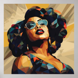 Svart kvinna: Kuba Poster