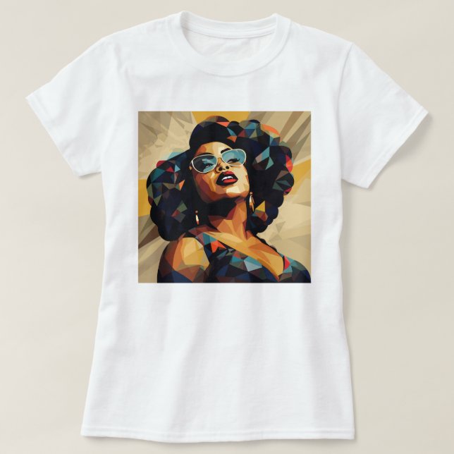 Svart kvinna: Kuba T Shirt (Design framsida)