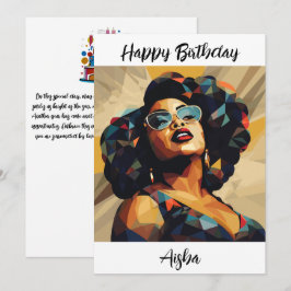 Svart kvinna: Kuba Tack Kort