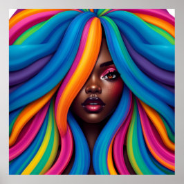 Svart kvinna melanin systrar brun hud tjejer syste poster