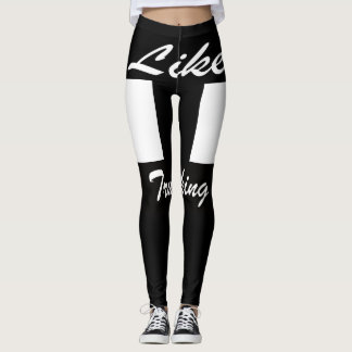 Svart kvinna som Logotyp Leggings