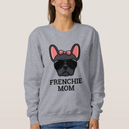Svart kvinnlig fransk bulldog Frenchie hundmamma T Shirt