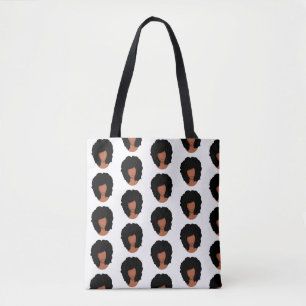 Svart kvinnor, Naturliga Hair Afro Tygkasse