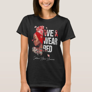 Svart kvinnor Vi Bära Röda ämnen Missbruk av medve T Shirt