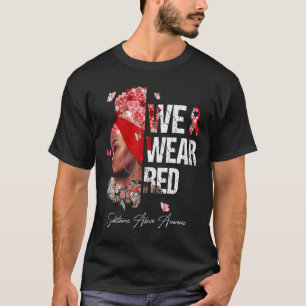 Svart kvinnor Vi Bära Röda ämnen Missbruk av medve T Shirt
