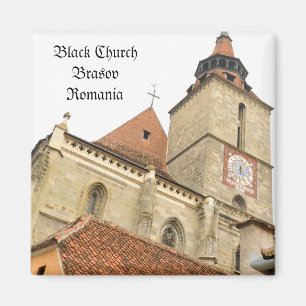 Svart kyrka i Brasov, rumänien Magnet
