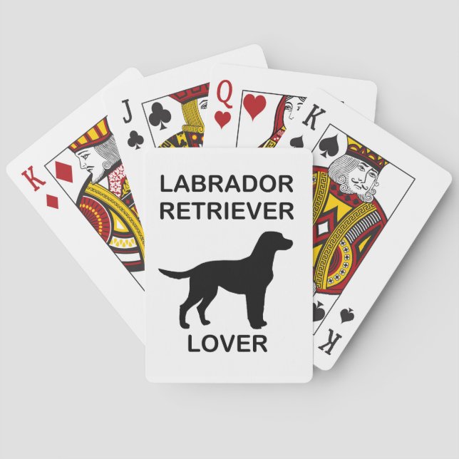 svart lab älskare casinokort (Baksidan)