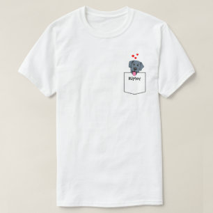 Svart lab fick- valp t shirt