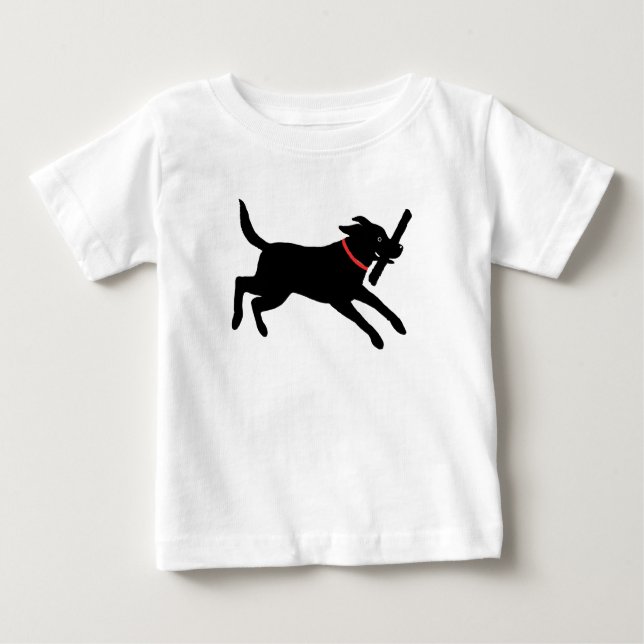 Svart lab för hund | för Labrador Retriever Tee Shirt (Framsida)