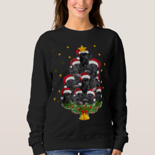 Svart lab för skjortajulafton för julgran T gåv Shirt