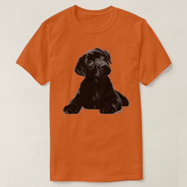 Svart lab grumlig Hund, överdel - gigapixel T Shirt (Design framsida)