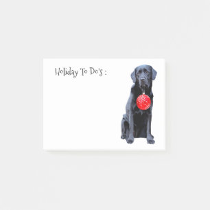Svart lab Helgdag - Hund älskare - Svarta Labrador Post-it Block