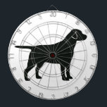 Svart lab Hund Darttavla<br><div class="desc">Svart lab Hund - ett sött svart lab hund design!</div>