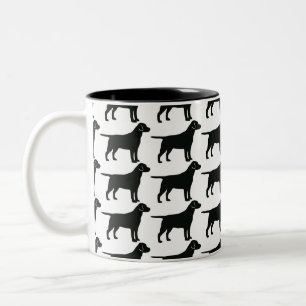 svart lab Hund Mugg
