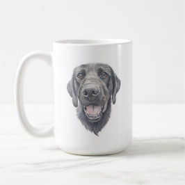 svart lab Hund Mugg | 15 oz
