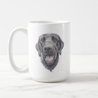 svart lab Hund Mugg | 15 oz