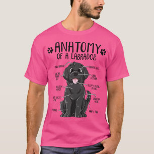 Svart lab Hund om anatomy Labrador Retriever T Shirt