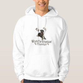 Svart lab jaktmanar skjortor sweatshirt med luva