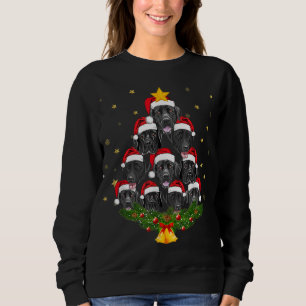 Svart lab Julgran Hund älskare Julafton Funny Cute T Shirt