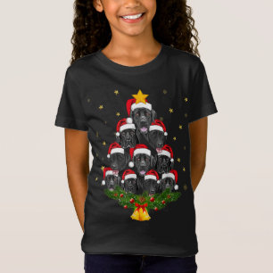 Svart lab Julgran Hund älskare Julafton Funny Cute T Shirt