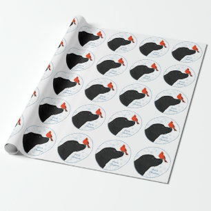 Svart lab julkardinal Cute Hund Labrador Presentpapper