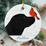 Svart lab julkardinal - Cute Labrador Hund Julgransprydnad Keramik<br><div class="desc">Dekorera träd och förstöra ditt favoritarbete den här julhelgen med den här beundransvärda svarta labrador och kardinalprydnad och matchande dekoration. En underbar gåva till alla Labrador Älskare. Denna svarta labradochristmas-ornament kommer att vara en favorit bland arbetsladden älskare. Besök vår samling för att hitta matchande svart lab julklappar, hemdekanter och gåvor....</div>