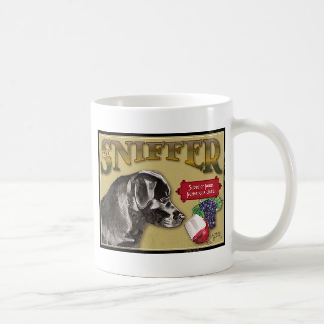Svart lab kaffemugg (Höger)
