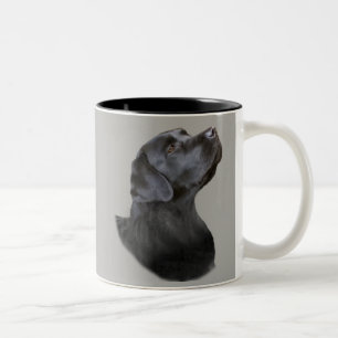 Svart lab kaffemugg