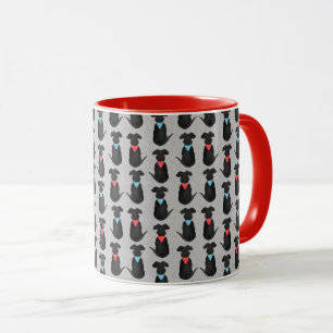 Svart lab kaffet Mugg för Hund älskare