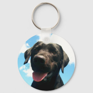 Svart lab Keychain Nyckelring