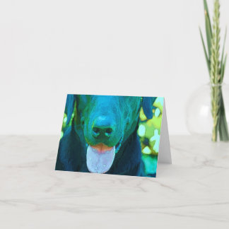 Svart lab konst kort