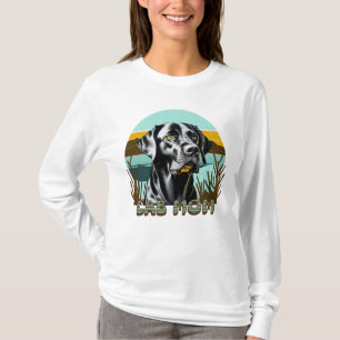 Svart lab Lab Mamma Hund älskare T Shirt