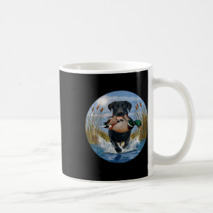 Svart lab Labrador Hunting Ankor Waterfowl Gult Kaffemugg