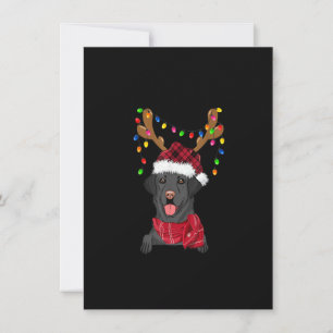 Svart lab Labrador Julgran Light Pajama Hund Inbjudningar