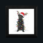 Svart lab Labrador Julgran Light Pajama Hund Minnesask<br><div class="desc">Svart lab Labrador Julgran Light Pajama Hund</div>