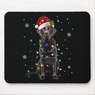 Svart Lab Labrador Julgran Ljusstake Pajamas Hund Musmatta