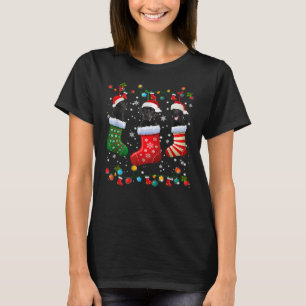 Svart lab Labrador-julsocklar T Shirt