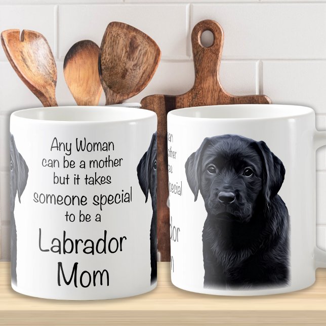 Svart lab - Labrador Mamma Kaffemugg (Skapare uppladdad)