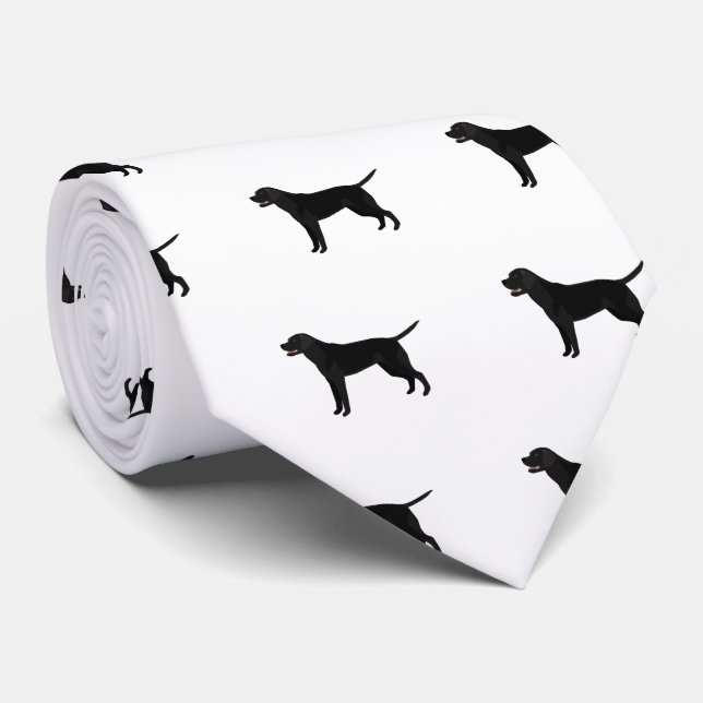 Svart lab - Labrador Retriever Breed Silhouette Slips (Rullad)
