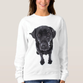 Svart lab - Labrador Snö Puppy Tee