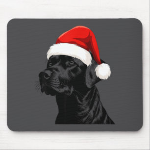 Svart Lab Labrador Tomte Hatt Jul Semester Husdjur Musmatta