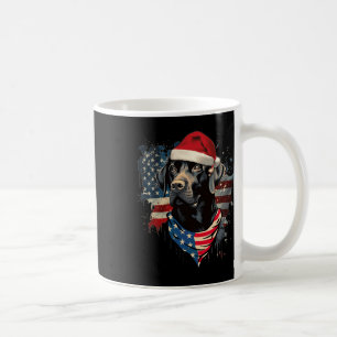 Svart lab Labrador-Vintagen Santa jul Pajama Kaffemugg
