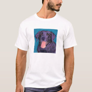 Svart lab - Ljust T-shirt - "Pinecone"